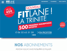 Tablet Screenshot of fitlane.com